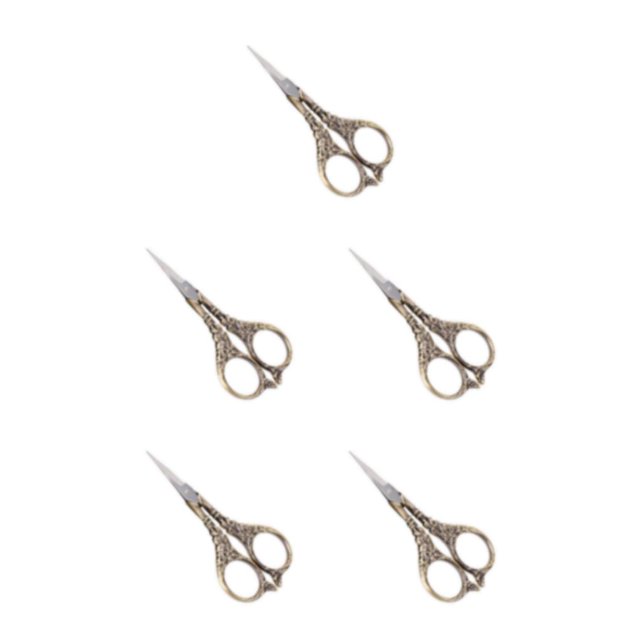 Eigraketly Tijeras fáciles de coser para sastres y entusiastas de la costura Tijeras de bordado de aplicación amplia Bronce azul Type2 NO2