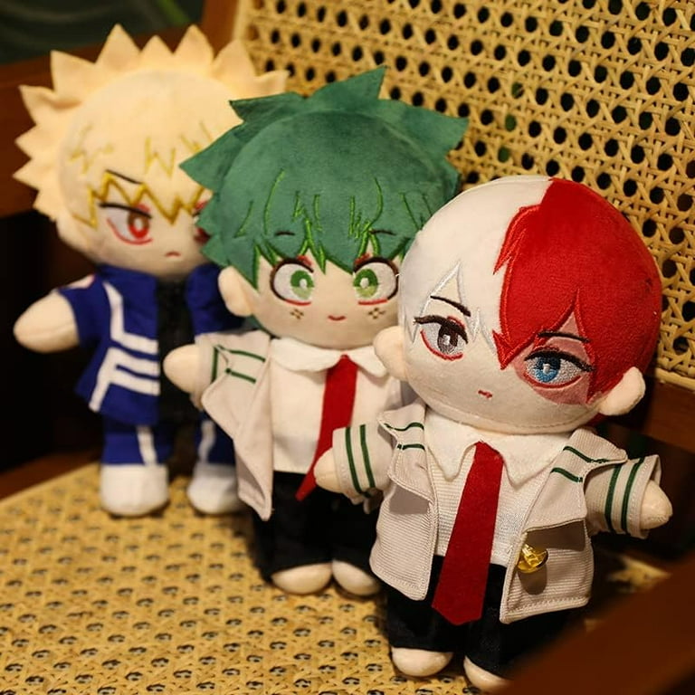 JiaToys My Hero Academia Plushies MHA Plush Doll Midoriya Izuku Todoroki Shouto Bakugo Katsuki Plush Stuff Dolls 20cm Walmart