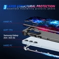 thumbnail image 4 of Casetego for Samsung Galaxy A55 5G/A35 5G Case,Glow in The Dark Three Layer Heavy Duty Shockproof Full Protection Hard Plastic Bumper+Soft Silicone Protective Case,Shiny Blue, 4 of 8
