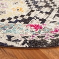 thumbnail image 4 of SAFAVIEH Madison Lanford Southwestern Area Rug, Black/Yellow, 6'7" x 6'7" Round, 4 of 8