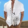 thumbnail image 2 of SHIXIAOO Chemise à Manches Courtes pour Hommes avec Impression Numérique 3D, Poche, Boucle, Col à Revers, Mode Exercice, 2 of 4
