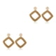 thumbnail image 1 of Qarigey Pendientes clásicos estilo bohemio joyería para mujeres niñas cuadrilátero hueco Hueco cuadrilátero 2Conjunto, 1 of 6