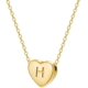 thumbnail image 1 of Delicado collar inicial con letras de la A a la Z 26 collar con colgante de corazón del alfabeto Sincero  Hogar, 1 of 2