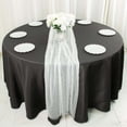 thumbnail image 4 of Efavormart 48"X120" White Pearl Embellished Sheer Tulle Table Runner, Elegant Formal Table Linen, 4 of 11