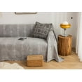 thumbnail image 2 of Nvzi Couch Cover Chenille Sofa Covers Jacquard Weave Sofa Towel Cover for Living Room Sofa Easy Fit Washable Furniture Sofa Protector 70.87*90.55inch (Grey White), 2 of 3