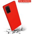 thumbnail image 6 of for Samsung S20 Plus/S20+ 5G Case Liquid Silicone Case Dual Layer Hybrid Hard PC Soft Silicone Gel Rubber Bumper Slim Fit Shockproof Protective Phone Case for Samsung S20 Plus 5G, Red, 6 of 6