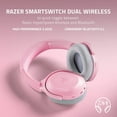 thumbnail image 3 of Razer Barracuda Wireless Gaming Headset for PC, PS5, PS4, Switch, Mobile, 2.4GHz, Bluetooth, Quartz, 3 of 14