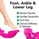 thumbnail image 2 of Pie basculante para pantorrilla con masajeador con púas - para fascitis plantar, tendinitis de Aquiles - Pantorrilla, pie, talón y tobillo - Alivio del dolor en la parte inferior de la pierna - Rosa JAMW Sencillez, 2 of 2