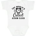 thumbnail image 3 of Inktastic The Worlds Cutest Alarm Clock Boys or Girls Baby Bodysuit, 3 of 5