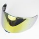 thumbnail image 5 of Casco de protección contra el viento para motocicleta, visera de lente colorida, protector facial completo de repuesto, antirreflejo / a prueba de dorado Macarena visera de motocicleta, 5 of 8