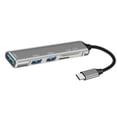 thumbnail image 2 of Adaptador divisor múltiple 5 En 1 USB 3.0 Tipo C Adaptador Hub Lector De Tarjetas TF Profesional Durable Gris, 2 of 8