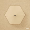 thumbnail image 5 of Best Choice Products 7.5ft Heavy-Duty Outdoor Market Patio Umbrella w/ Push Button Tilt, Easy Crank - Sand, 5 of 8