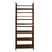 3-Shelf Folding Stackable Bookcase 27.5 Wide-Walnut