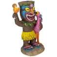 thumbnail image 3 of Northlight 16" Solar Lighted Polynesian Outdoor Garden Tropical Tiki Bar Statue, 3 of 6
