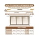 thumbnail image 5 of Barra de cortina KAMANINA blanca de 180 a 360 cm, ajustable y resistente, 5 of 8
