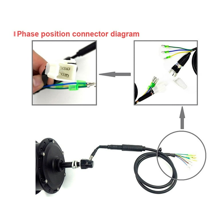 イーバイク　バブモーター500w 9ピン Amazon.com : EBP eBike Waterproof 9 pin Motor Cable 250W - 1200W