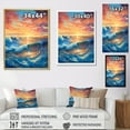 thumbnail image 4 of Designart "Sunrise Over The Rainbow Ocean III" Ocean Floater Framed Canvas Art Print, 4 of 5