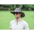 thumbnail image 6 of Fpogbef Fishing Hat for Men Women, UPF50+ Wide Brim Fishing Hat with Face Cover Neck Flap Sun Hat, Gray, 6 of 7
