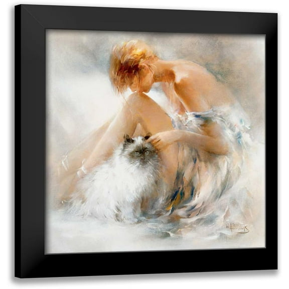 Haenraets, Willem 12x12 Black Modern Framed Museum Art Print Titled - Desire