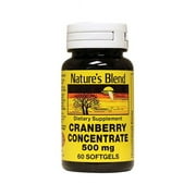 Nature's Blend Cranberry Concentrate Softgels, 500 mg, 60 Count
