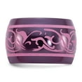 thumbnail image 3 of Edward Mirell Black Ti Anodized Pink Domed 16mm Band, 3 of 6