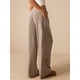 thumbnail image 4 of Pantalones Palazzo de Cintura Alta con Bolsillo y Pierna para Mujer, para Otoño e Invierno. Caqui L, 4 of 9
