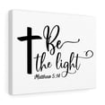 thumbnail image 4 of Scripture Walls  Be The Light Matthew 5:14 Cross Bible Verse Canvas Christian Wall Art Ready to Hang Unframed, 4 of 12