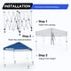 thumbnail image 4 of Carpa con toldo Nazhura, 3 x 3 m, plegable, con bolsa de arena, color azul, 4 of 7