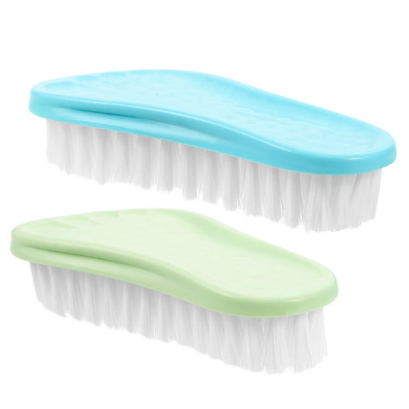 Soft Bristle Cleaning Brush for Clothes and Shoes Ideal for Home Use in Assorted Color 2 Pieces