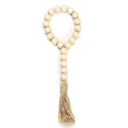 thumbnail image 1 of Guirnalda de cuentas de madera con borlas YONGSHENG decoración rústica de campo color Beige 1 ud, 1 of 5
