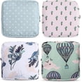thumbnail image 1 of Girls' Period Bag - Set of 4 Zippered Bags (13 x 13 cm) for Tampons and Sanitary Towels, 1 of 5