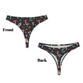 thumbnail image 3 of Balery Forest Flora and Insects Tangas de Algodón para Mujer con Estampado – Ropa Interior Sexy, Transpirable, G-string-X-Large, 3 of 6