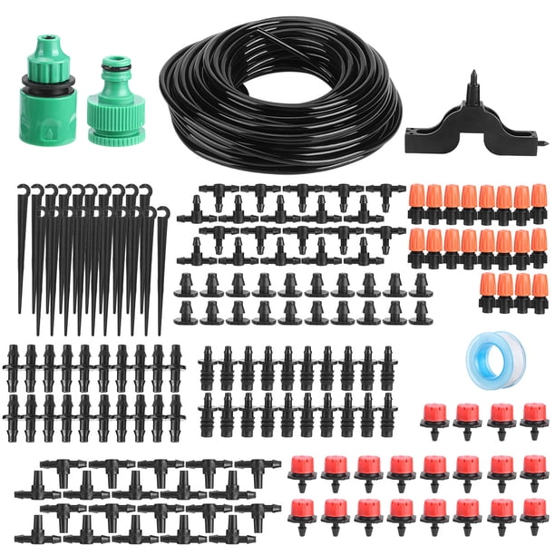 Kit de riego de jardín, sistema de riego por goteo de 20 m, kit de gotero de jardín, kit de manguera de riego confiable y duradero