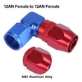 thumbnail image 4 of AN12 90 Degree Female Swivel Coupler 90 Degree Hose Union 6061 Aluminum Alloy Car Fuel Oil Hose End Fitting Adaptor, 4 of 6