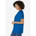 thumbnail image 3 of Woman Within Plus Size Perfect Short-Sleeve Keyhole Tee, 3 of 6