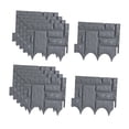 thumbnail image 1 of S SERENABLE 10 Pieces Garden Fence Border Versatile Edging Border for Patio Lawn Walkway Dark Gray, 1 of 9