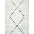 thumbnail image 1 of Dynamic Rugs MR69232506252 5 ft. 3 in. x 7 ft. 7 in. Mehari 23250 Rectangle Contemporary Shag Rug - 6252 Blue & Ivory, 1 of 1