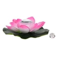 thumbnail image 1 of Lámpara flotante de flor de loto que cambia de Color con energía Solar a prueba de agua, piscina de jardín, rosa colorido, 1 of 8