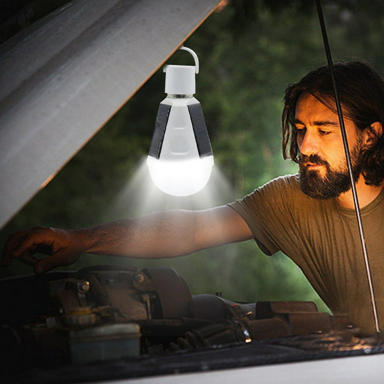 Lampe Solaire Portable LED 150lm 12LED Avec Batterie 1500mAh, Pour Camping Et Urgence IP55