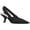 black, variant on Women  Slingback Low-Heel Shoes with Bow Accent — Pointed-Toe, Knitted Slip-on Style