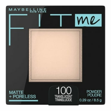 Maybelline Fit Me Matte   Poreless Pressed Face Powder 100 Translucent 0.29 oz