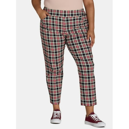 Just My Size by Hanes Women's Plus Millennium Slim Pants, Regular and Petite, Sizes 1X-4X