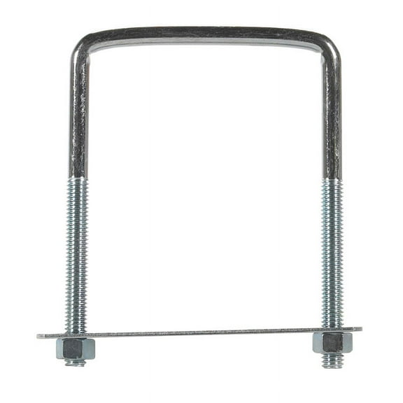 Hampton 02-3453-623 Lumber Size Square Bend U-Bolt 3/8"X3.7"X5" - Steel