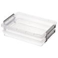 thumbnail image 1 of Caja de almacenamiento apilable Macarena de plástico PP transparente A4, 1 of 8