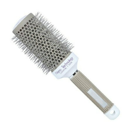PaZinger Anti Static Nano Ionic & Thermic Ceramic Hair Brush,Barrel Hair Brush with Boar Bristle Round,2