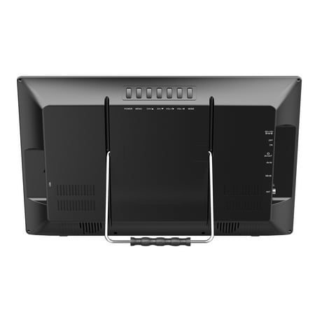 Naxa Electronics NT-1600 Portable 16-inch TV and Digital Multimedia Player with Built-in ATSC Tuner for Over-The-Air HD TV, USB Support, Rechargeable Lithium Battery, AC Power, and DC Car Cord, Black