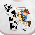 thumbnail image 4 of Inktastic I'm One-cowboy Riding Horse Birthday Boys Baby Bib, 4 of 4