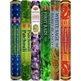 thumbnail image 2 of Six Most Popular Hem Incense Scents of All Time, 120 Sticks Total, 20 Sticks Each of Dragon's Blood, Frankincense & Myrrh, Patchouli, Precious Lavender, First Rain, and White Sage, 2 of 2