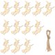 thumbnail image 5 of Halloween Party Hanging Ornament Wooden Witch Slices for DIY 40Pcs, 5 of 5