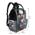 thumbnail image 2 of Pofeuu Lady Duck Print Diaper Bag Backpack, Multifunction Travel Pack Maternity Baby Changing Bags, Large Capacity, Waterproof, 2 of 6